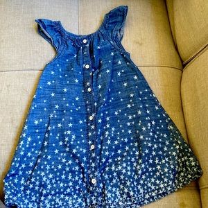 Amazing sunburst denim dress